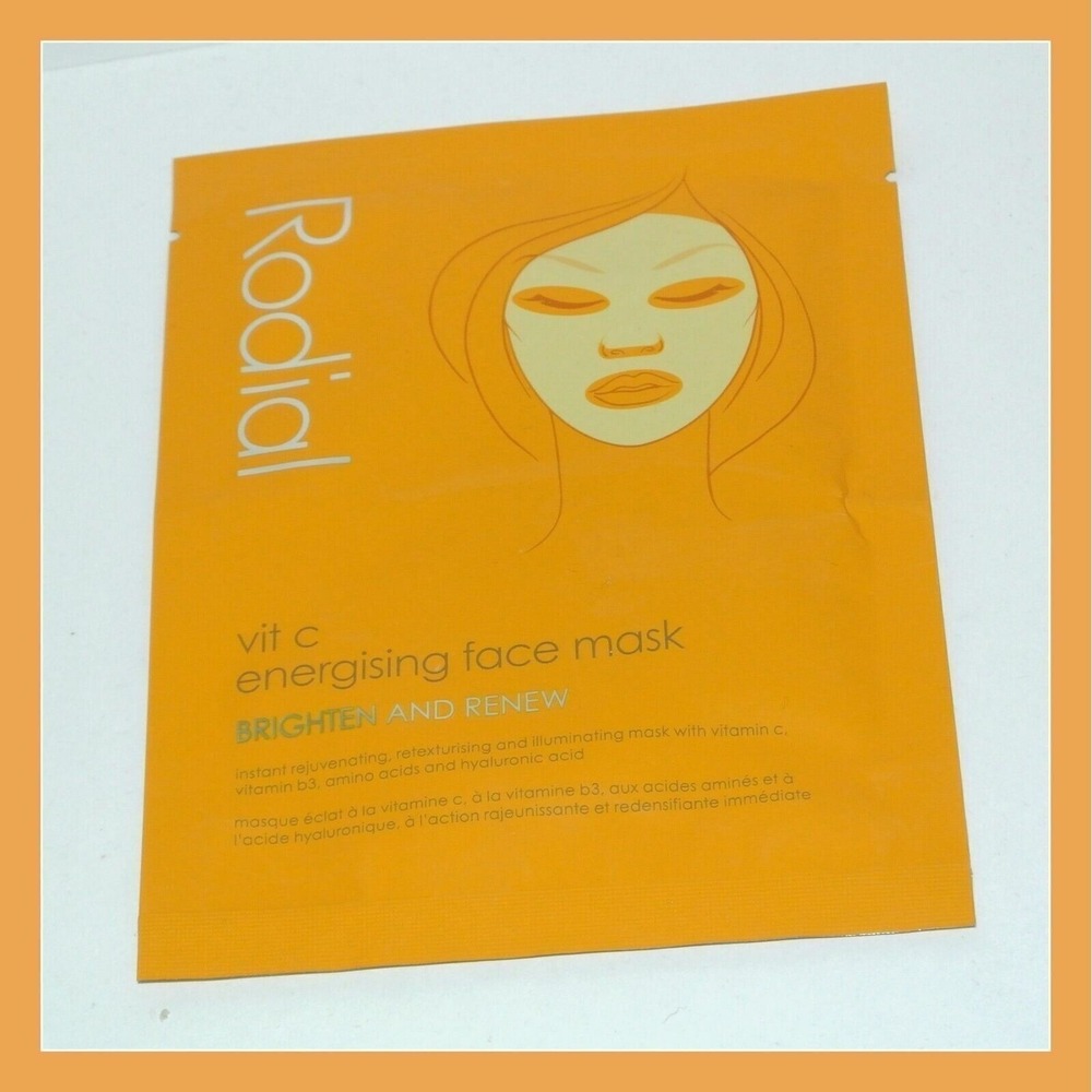Rodial Vit C Energising Sheet Mask Brighten Renew 1 Mask Sealed
